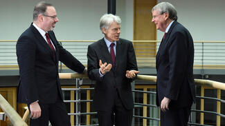 Dietmar Harhoff, Andreas Barner und Jörg Hacker (Foto: David Ausserhofer)