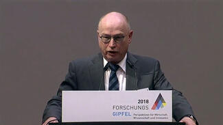 Forschungsgipfel 2018: Mitschnitt des Livestreams