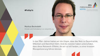 Forschungsgipfel 2016: Visual Statement von Markus Beckedahl